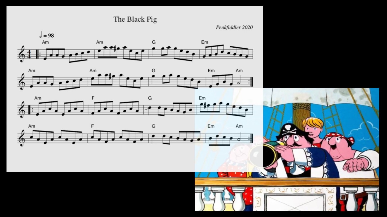 The Black Pig Reel - A Pirate Fiddle Tune