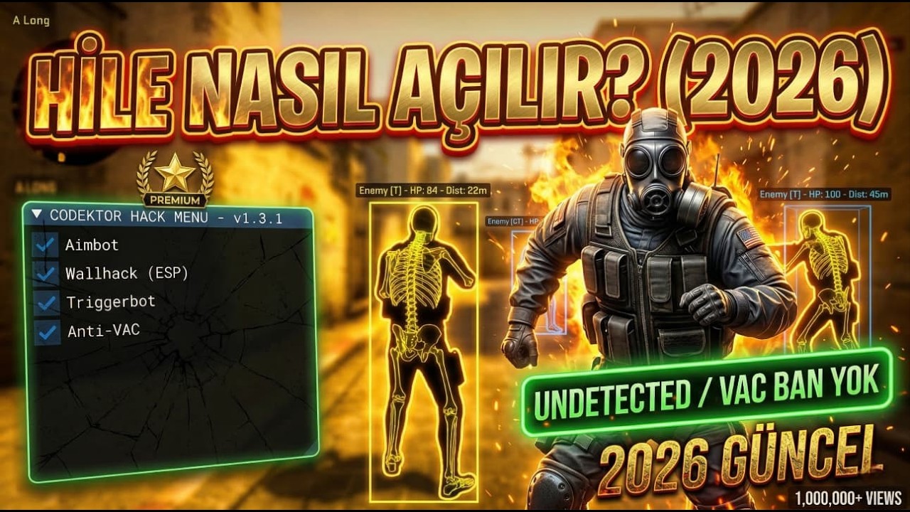 CS2 BEDAVA HİLE NASIL KURULUR 2026 | CS2 HİLELİ REKABETÇİ | CS2 HİLE | BAN RİSKİ YOK