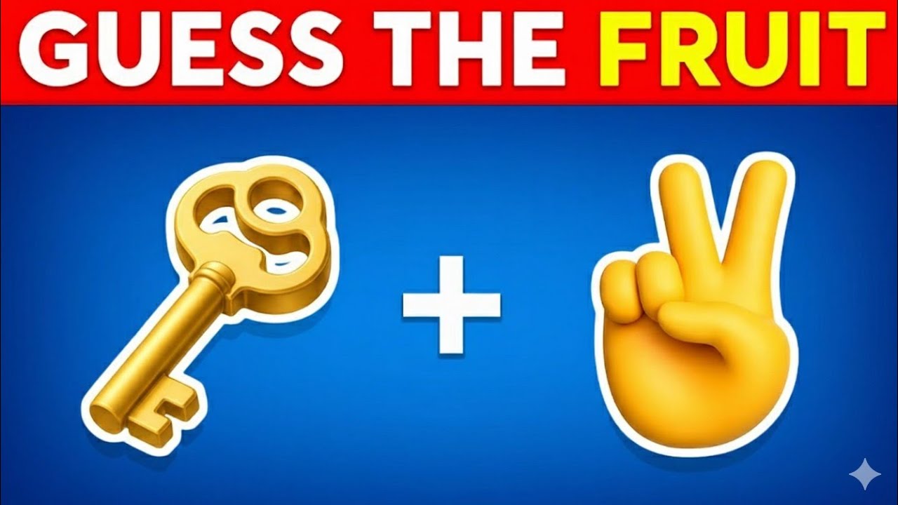 Guess the FRUIT by Emoji? 🍎🍌🍓 Emoji Quiz 2026