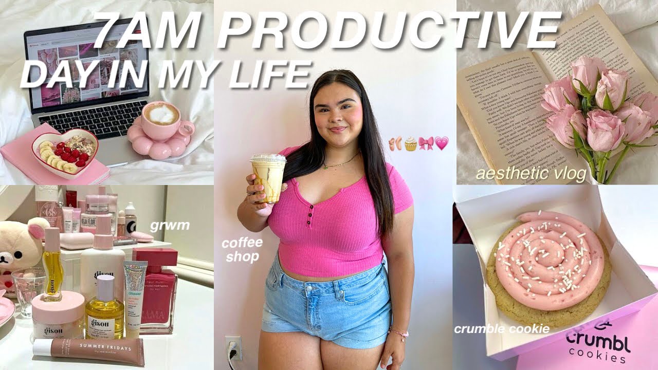7AM PRODUCTIVE DAY IN MY LIFE: coffee shop, aesthetic vlog, shopping, journaling & staying motived!
