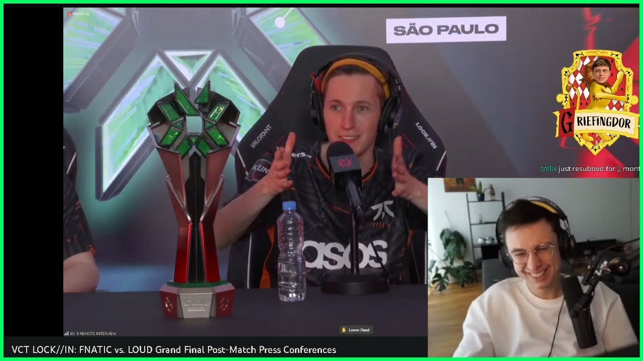 Caedrel Gets Shout Out By FNATIC Boaster In Finals Press Conference