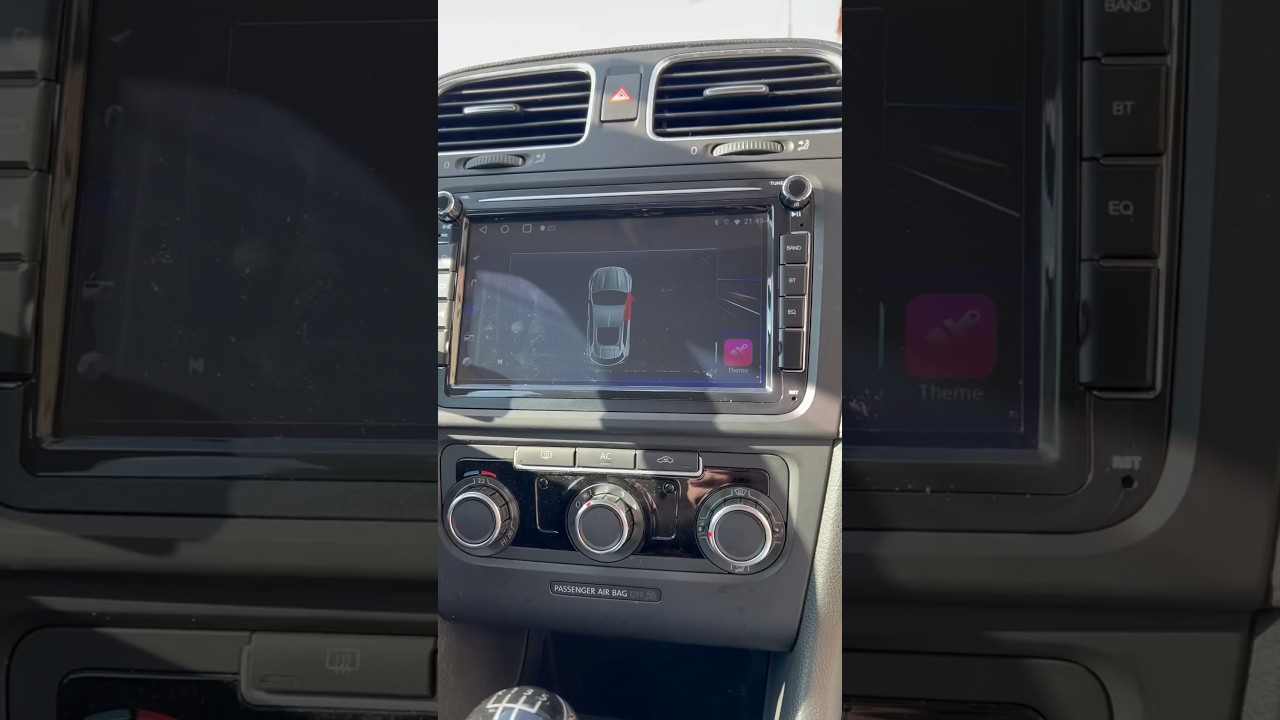 How to install Android radio Volkswagen Golf 6 with CarPlay android auto #shorts