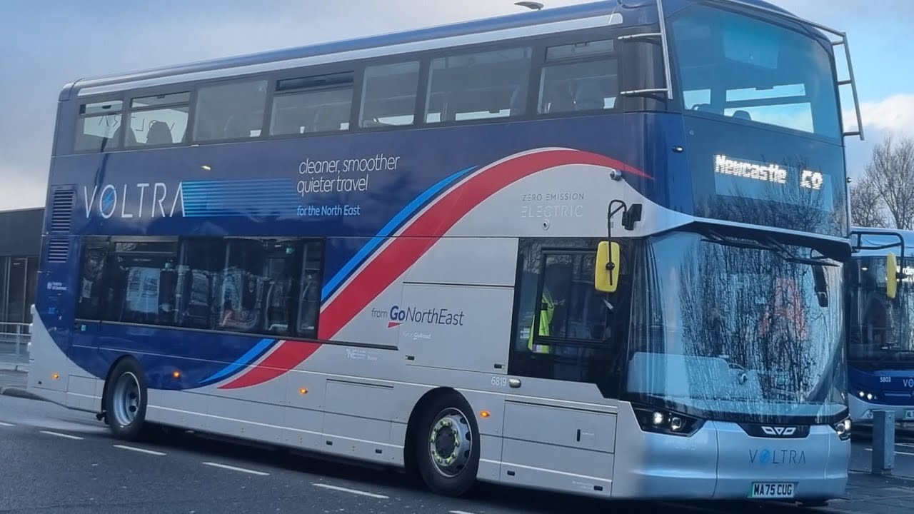 FIRST DAY IN SERVICE: 6819/MA75 CUG Go North East Wright Streetdeck Electroliner On The 58