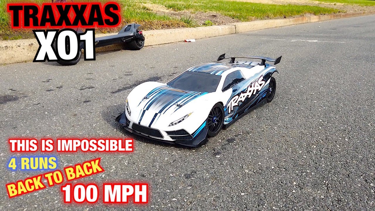 Traxxas XO1 Stock. Скоростной заезд на 100 миль в час. 4 заезда подряд. Никто не может этого сдел...