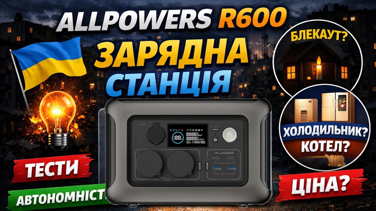 Огляд AllPowers R600 Бюджетна зарядна станція роботи і котла?!