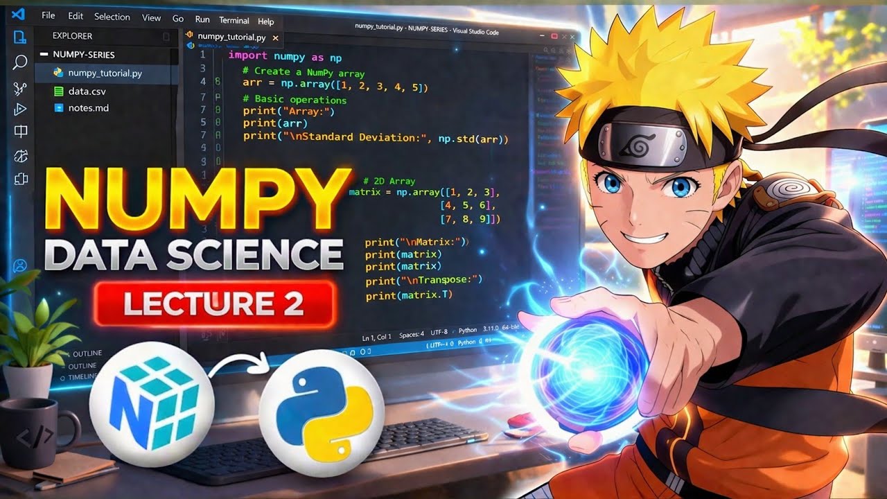 NumPy comeback Series 🔥 | Lecture 2 | Beginner to Pro in Hindi