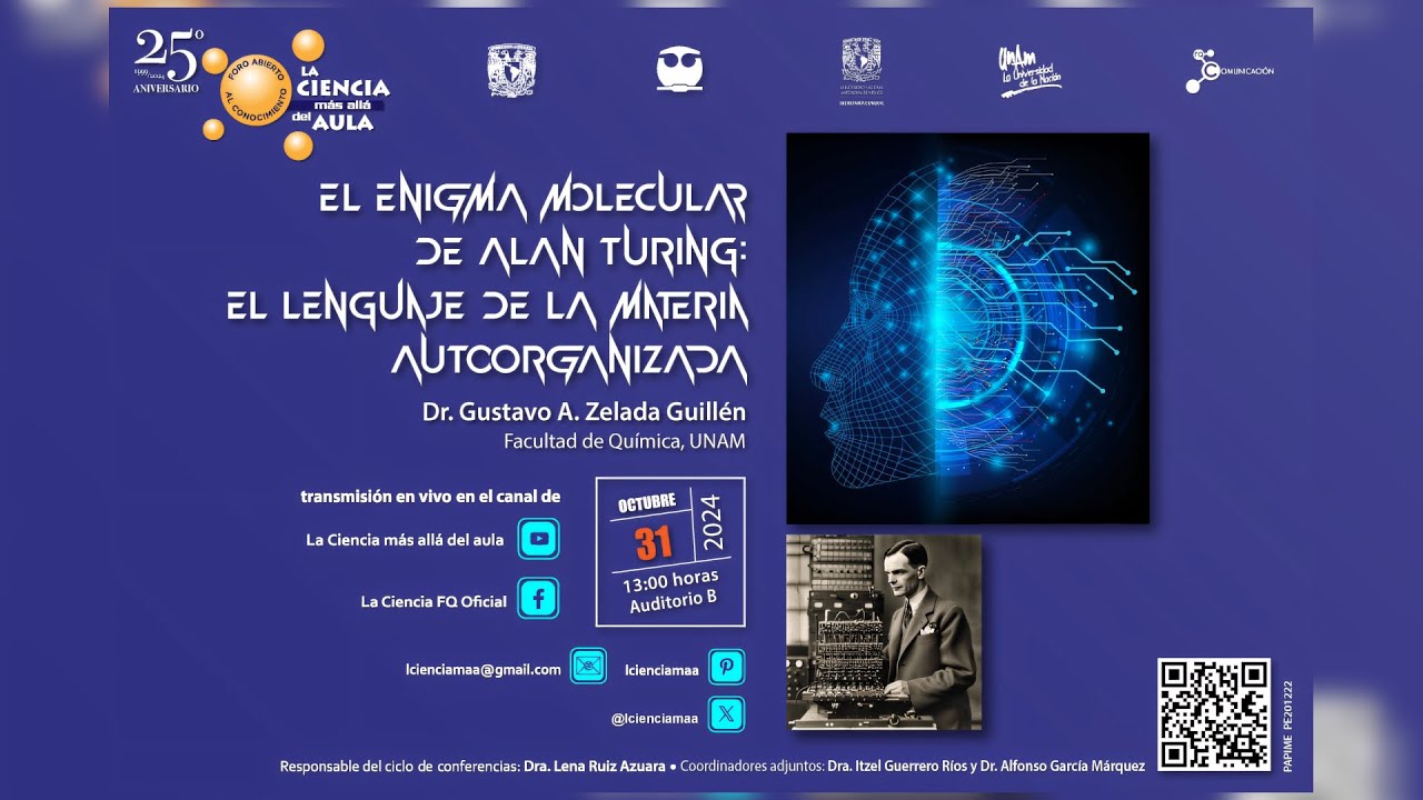 El enigma molecular de Alan Turing: El lenguaje de la materia autoorganizada.