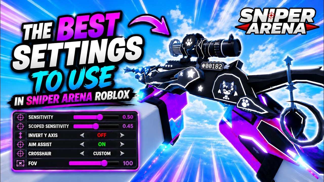 The BEST Settings To Use In Sniper Arena Roblox...