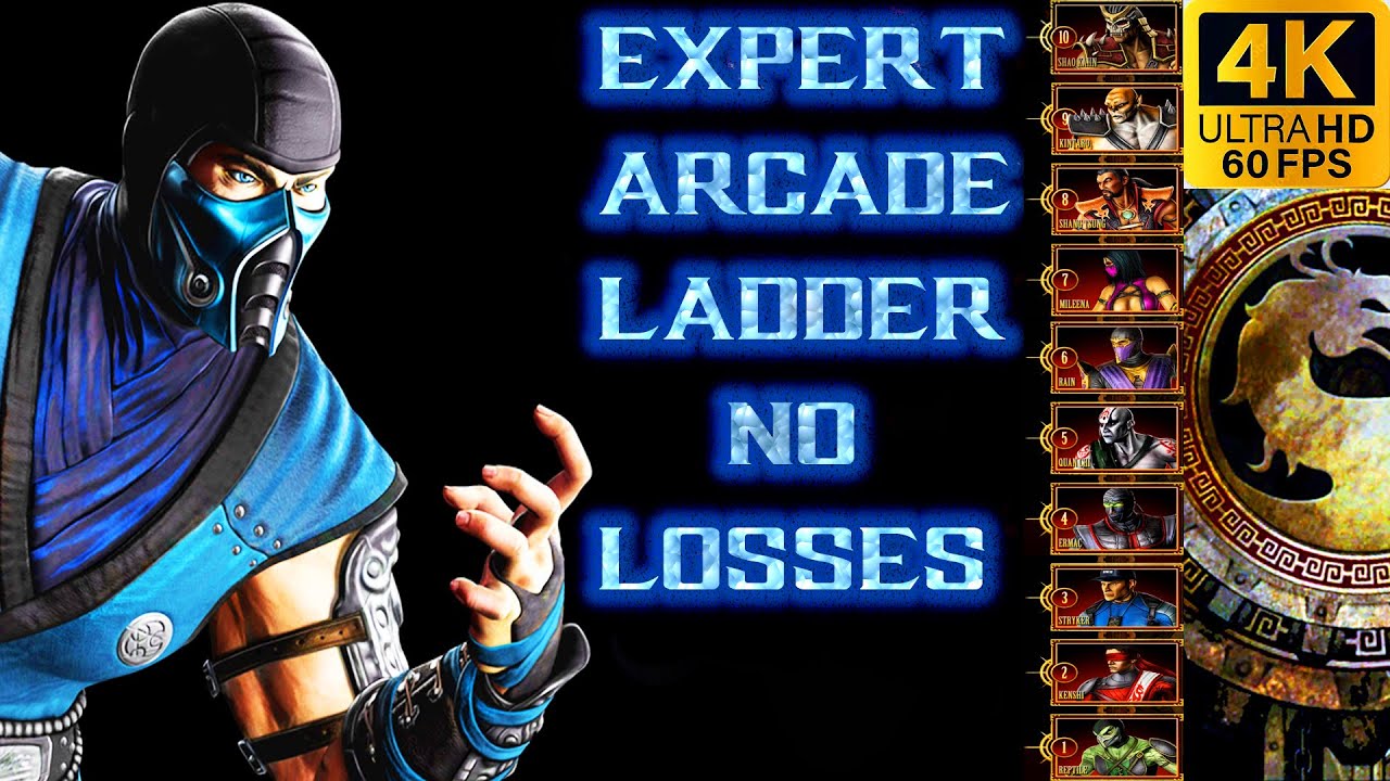 SUB ZERO. EXPERT Arcade Ladder. NO LOSSES. Mortal Kombat 9/ 4K 60 FPS