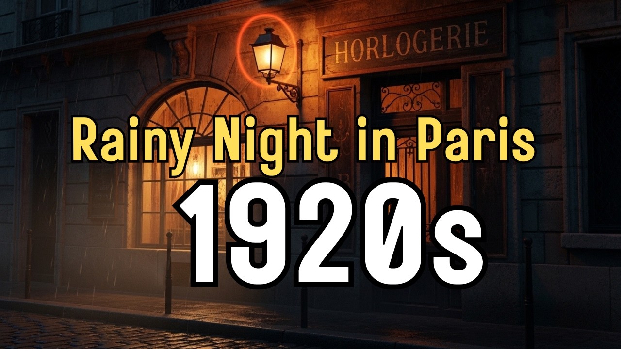 Rainy Night in a 1920s Parisian Clock Shop | Sleep Story for Adults