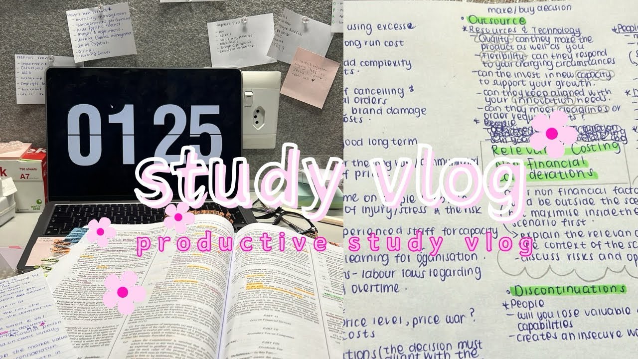 study vlog 📑🎧: exam preparations✨, productive study session | university student | ft Solvely.ai