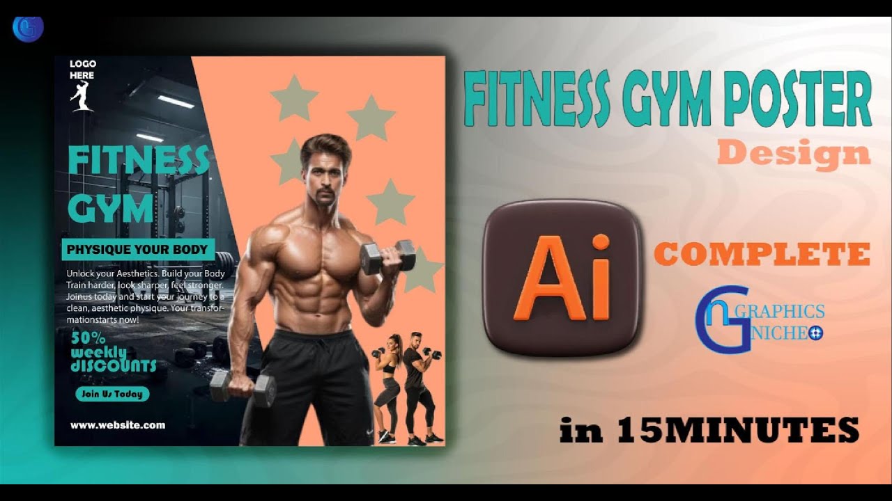 Design a Professional Fitness Gym Poster Using AI in 15 Minutes | Adobe & AI Tools
