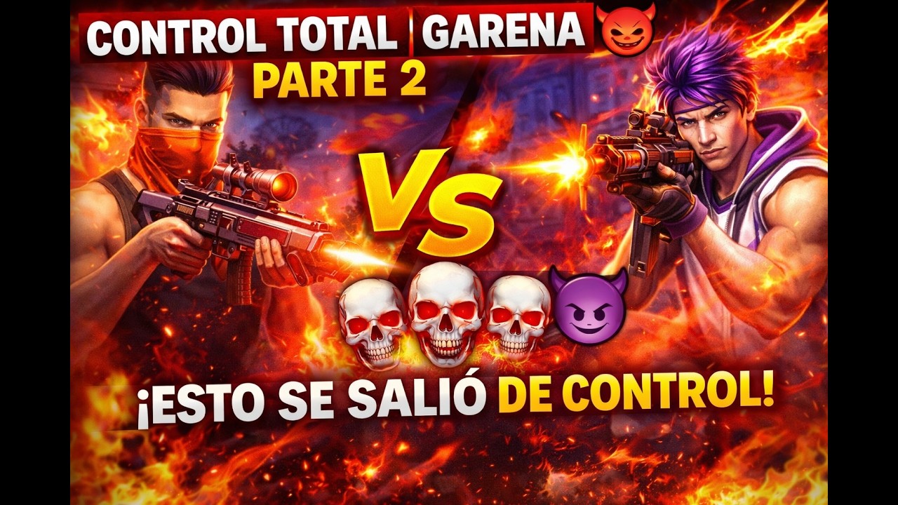 PARTE 2 — Control Total de Garena 😈 PvP 1vs1 SIN HABILIDADES… Esto se salió de control | Free Fire