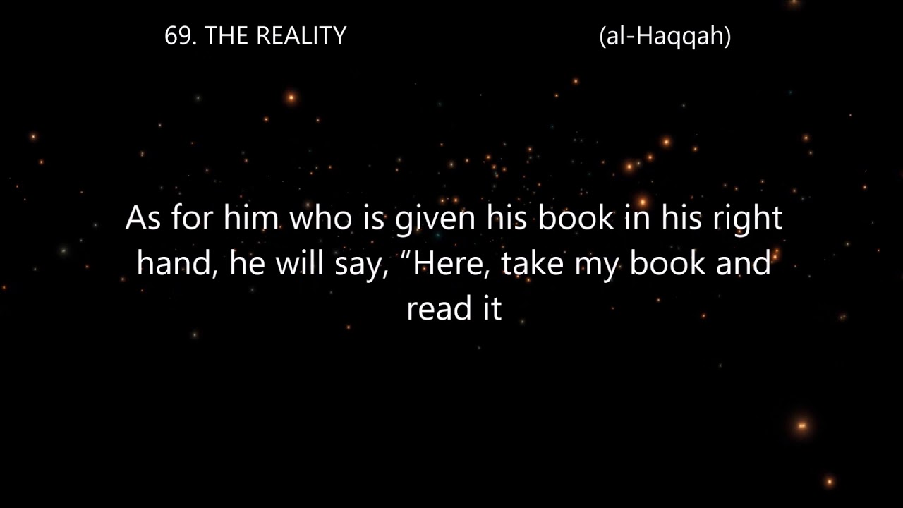 69. THE REALITY (al-Haqqah) Reciter Mohammed Al-Barrak