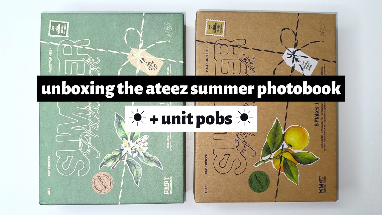 ☼ unboxing the ateez summer photobook ☀︎ + unit pobs ☼