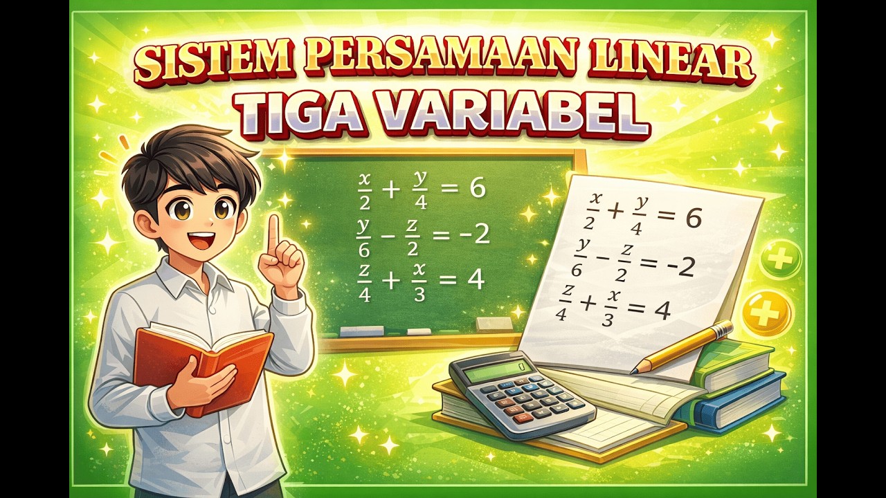 Sistem Persamaan Linear Tiga Variabel (SPLTV) – Cara Penyelesaian SPLTV (Pembahasan No 9)