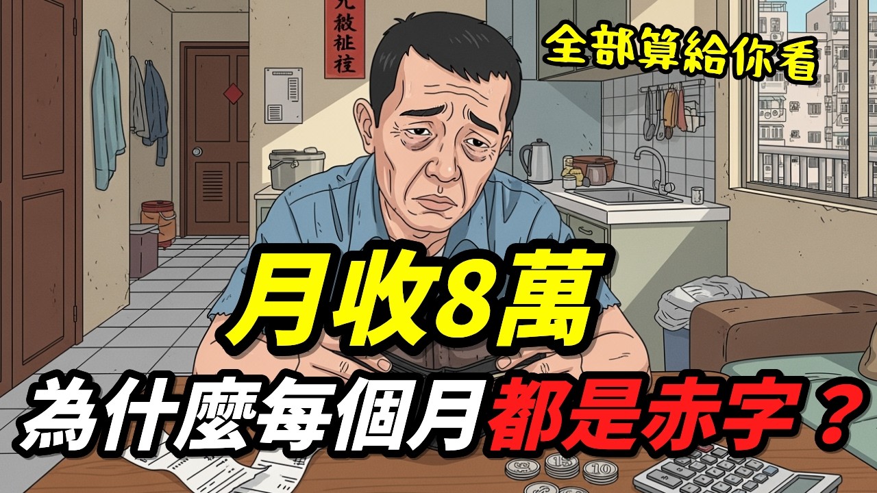 月收8萬的家庭，為什麼每個月都是赤字？｜用數字算給你看