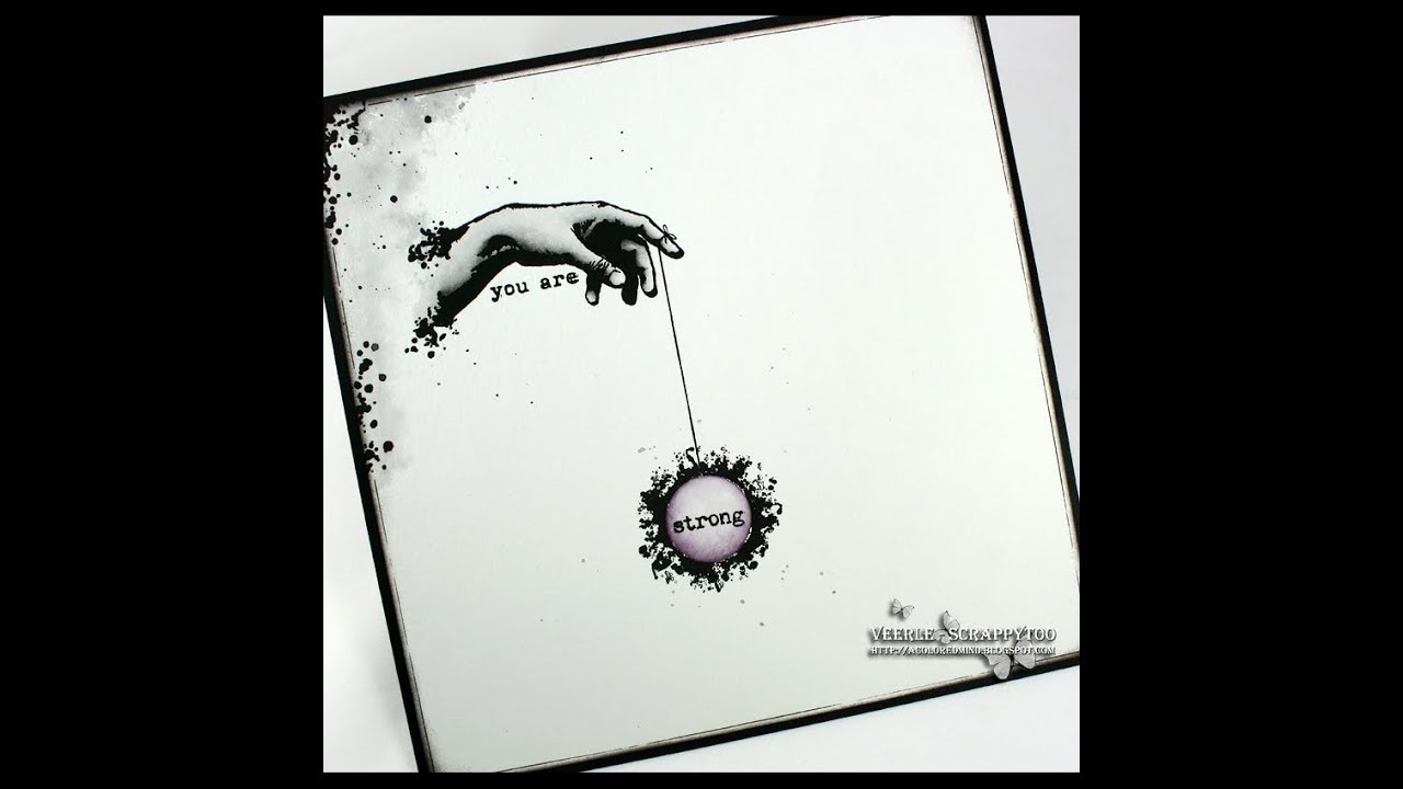 You are strong... |Artjournal page with Visible Image stamps