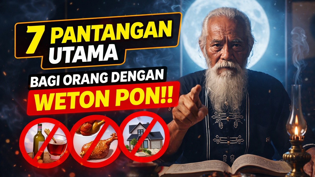 7 PANTANGAN WETON PON yang Tak Boleh Dilanggar! PENENTU REZEKI, JODOH & KESELAMATAN