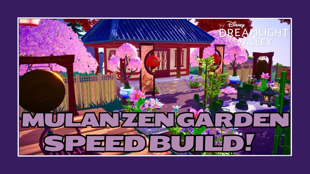 Building a Zen Garden for Mulan in Dreamlight Valley