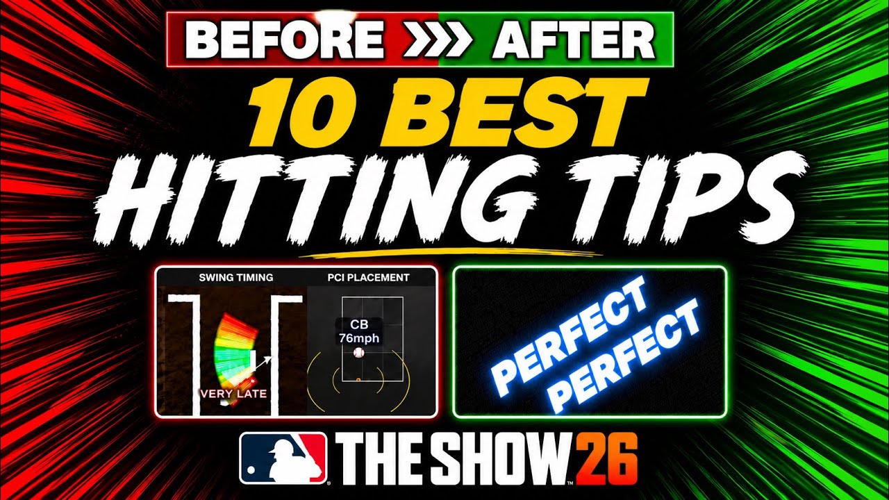 Лучшие советы по отбиванию мяча в MLB the Show! (Видео с рук)