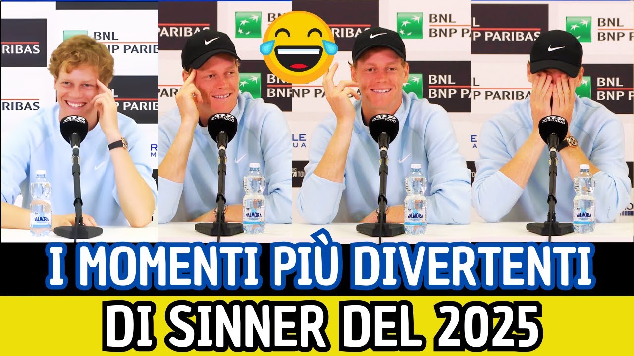 I MOMENTI PIU' DIVERTENTI DI SINNER NEL 2025