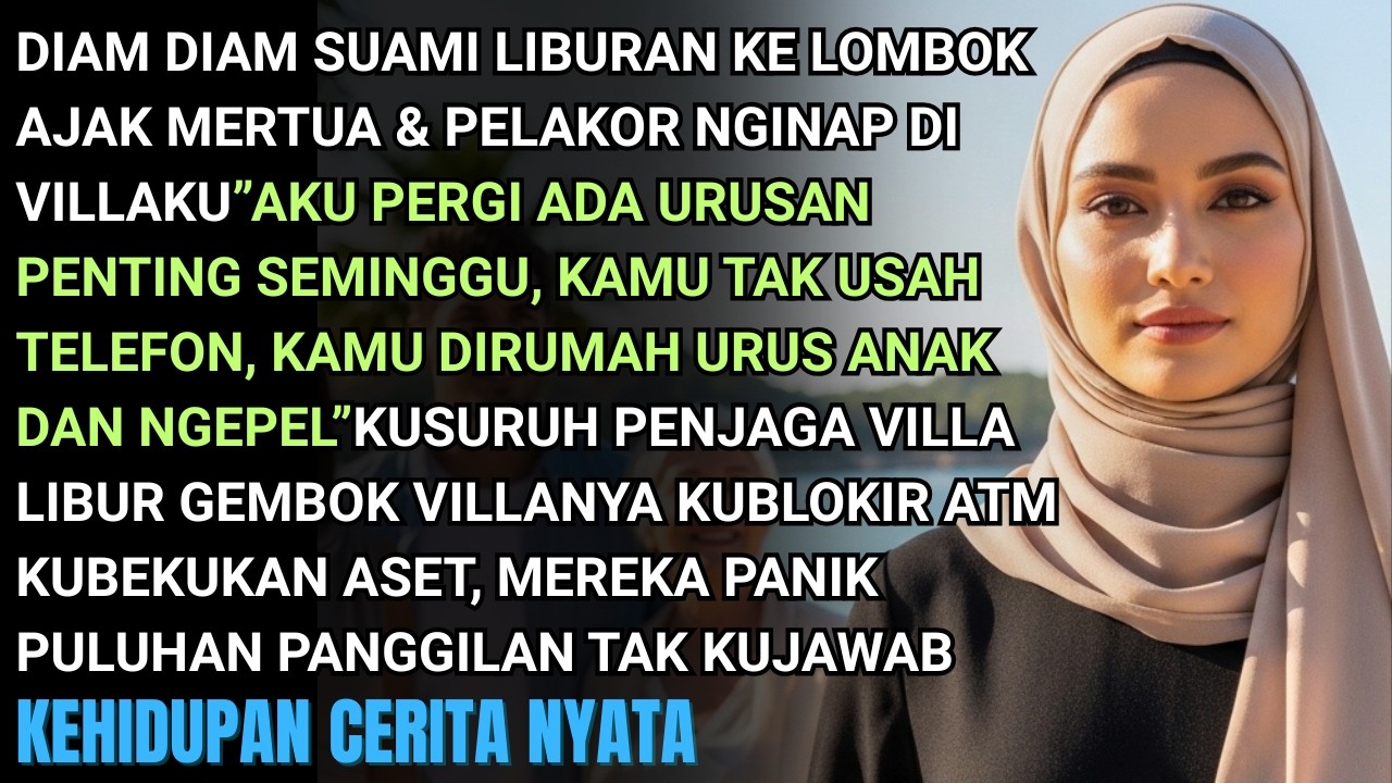 DIAM DIAM SUAMI LIBURAN AJAK  MERTUA&PLAKOR NGINAP DI VILLAKU- KUSEGEL VILLA& KUBLOKIR ATM DIA PANIK