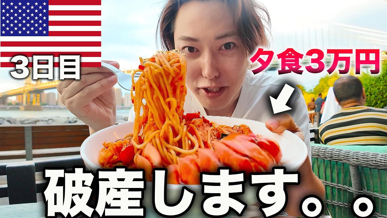 【アメリカ旅3日目】夕食パスタで3万円。。。NYを1日観光してたら破産しました。