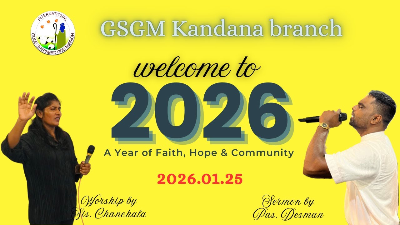 🔴 Live Now | Sunday Worship Service – Good Shepherd God Mission International -  Kandana Branch 🔴