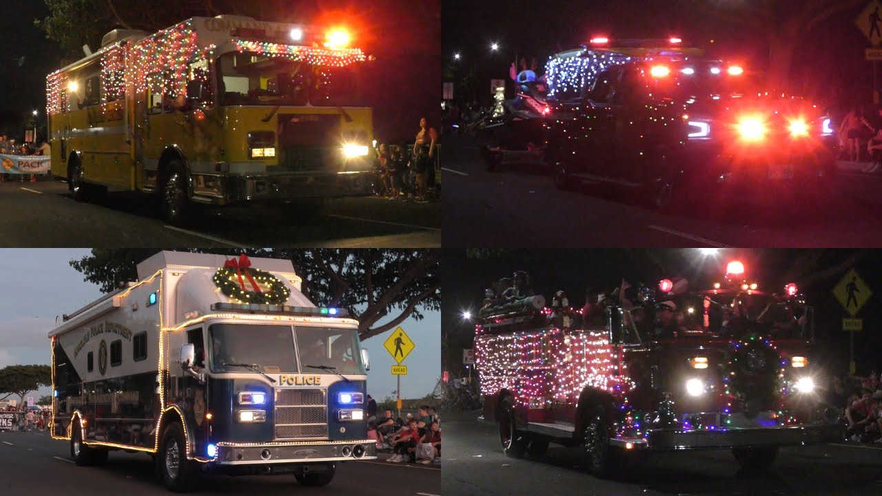 All Emergency Vehicles at the 2025 Kapolei City Lights Parade