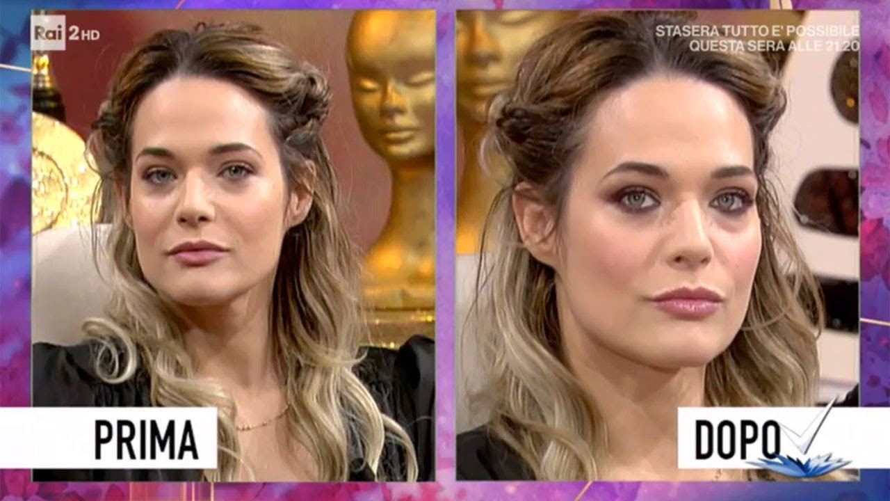 Simone Belli e Laura Chiatti - Un trucco da star - Detto Fatto 14/10/2019