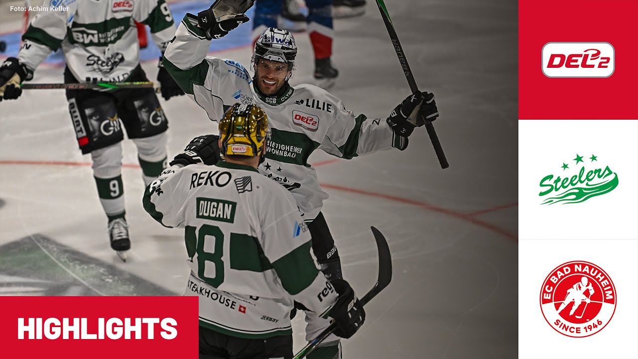 DEL2: Bietigheim Steelers vs. EC Bad Nauheim | Highlights - 7. Spieltag