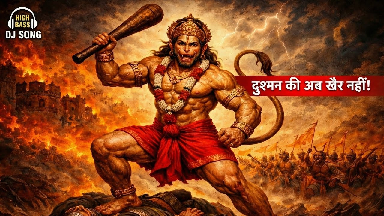 🔊 Speaker फट जाएगा! 💣 World's Most Powerful Hanuman DJ Song @Suroonix 