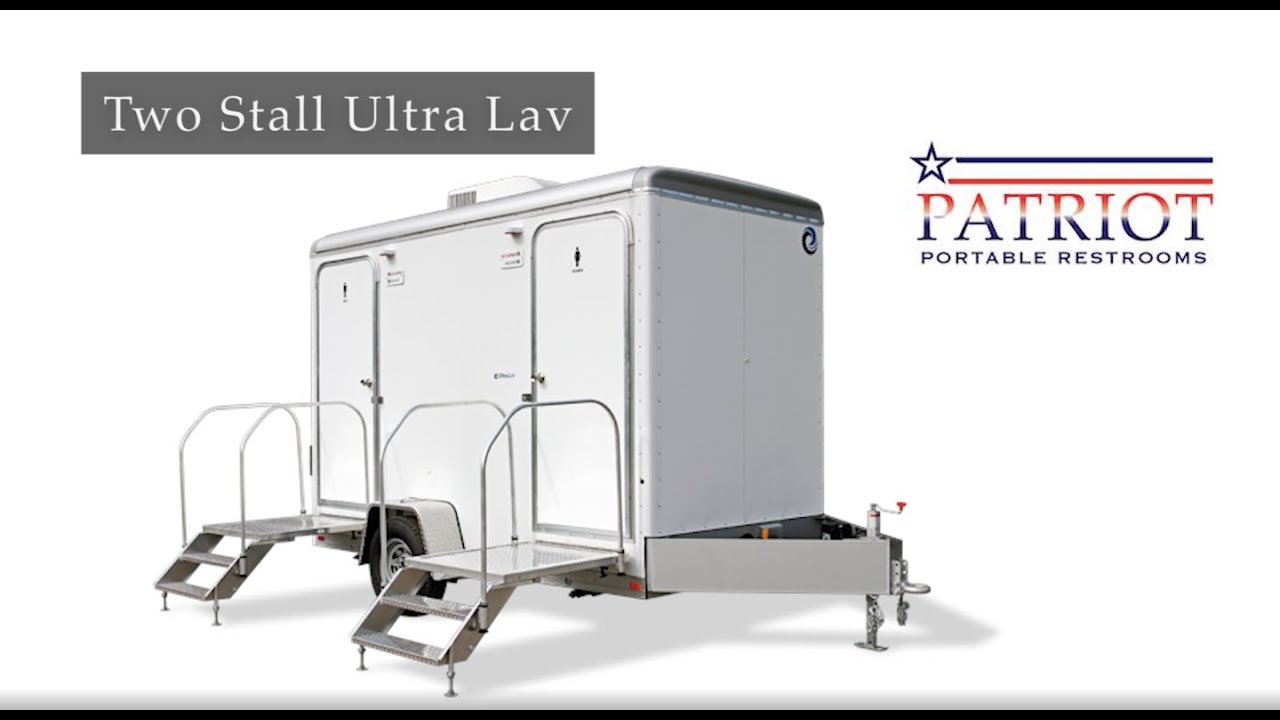 2-Stall UltraLAV Portable Restroom Trailer