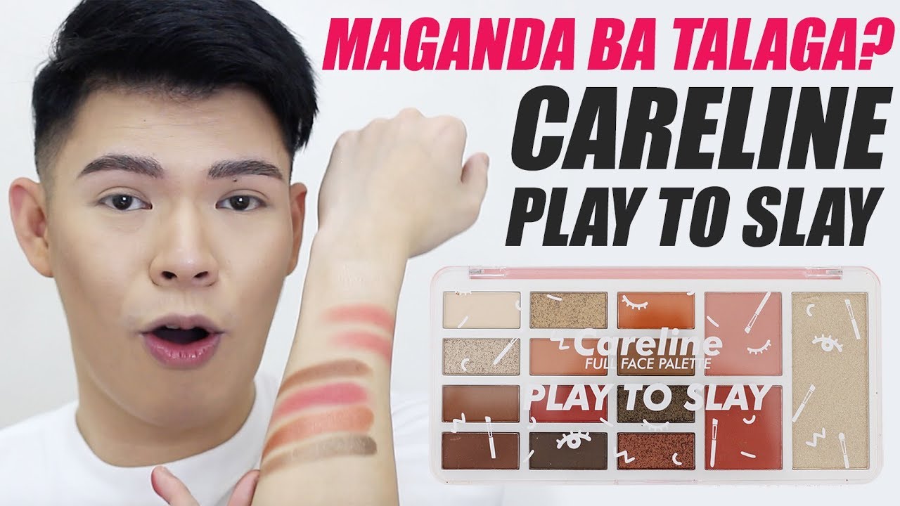 OMG... 275 PESOS?!!! CARELINE PLAY TO SLAY PALETTE REVIEW, SWATCHES + TUTORIAL | Kenny Manalad
