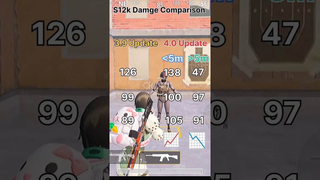 S12K NERFED BGMI 3.9 vs 4.0 DAMAGE TEST