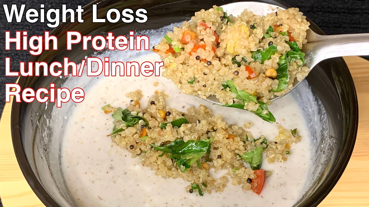 Dahi Quinoa/Curd Quinoa Recipe For Weight Loss | Quinoa Recipes For Weight Loss | PCOS Diet Recipes