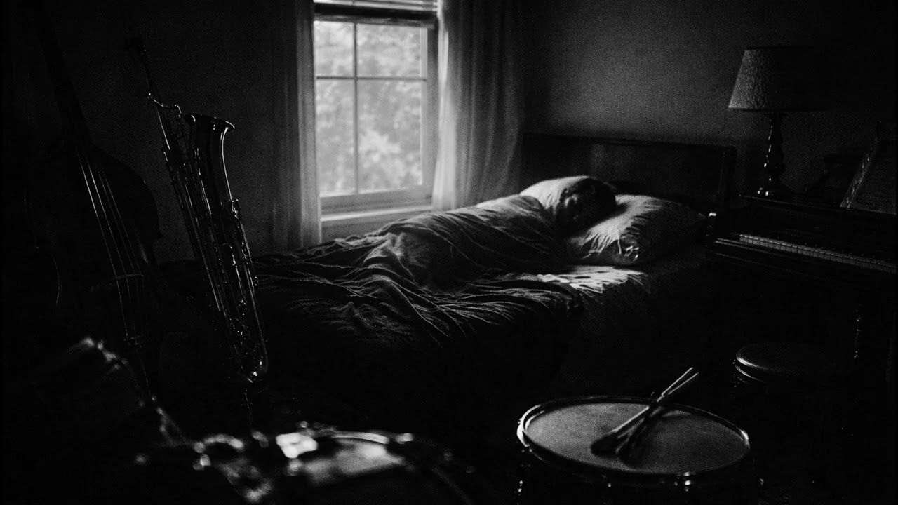 Deep Sleep Jazz Noir | 1 Hour Dark Baritone Sax, Bass & Drums