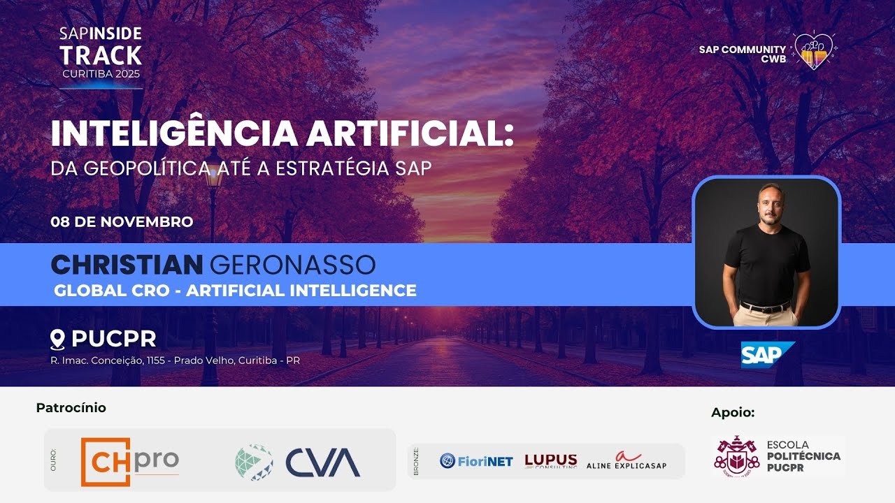 #SITCWB2025 🎤 Inteligência Artificial : da Geopolítica até a Estratégia SAP