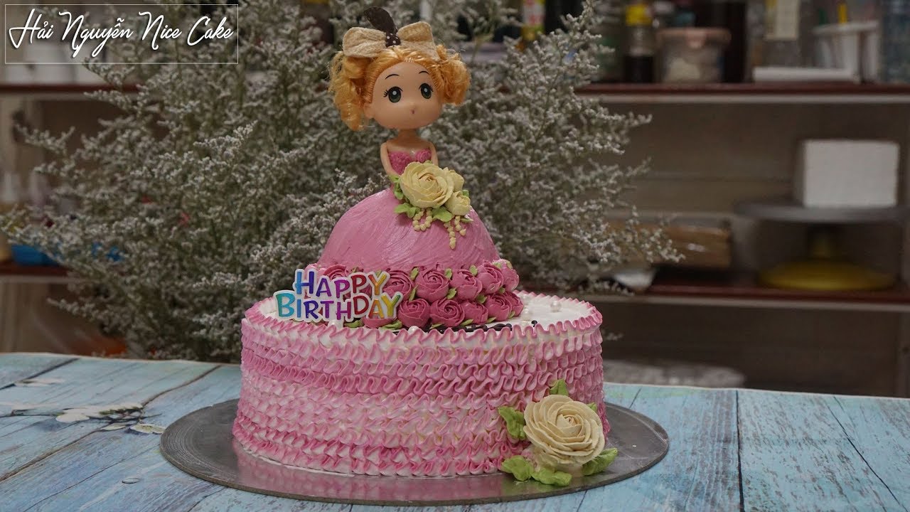 Bánh Sinh Nhật Trang Trí Búp Bê Cực Dễ Thương - Decorate nice barbie doll Cake