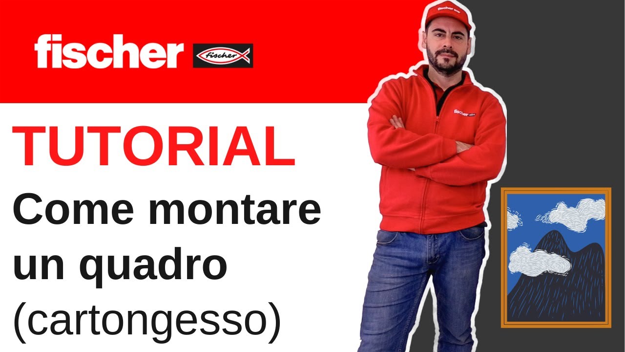 Come appendere un quadro su una parete in cartongesso -Tutorial facile fai da te #fischer #tutorial