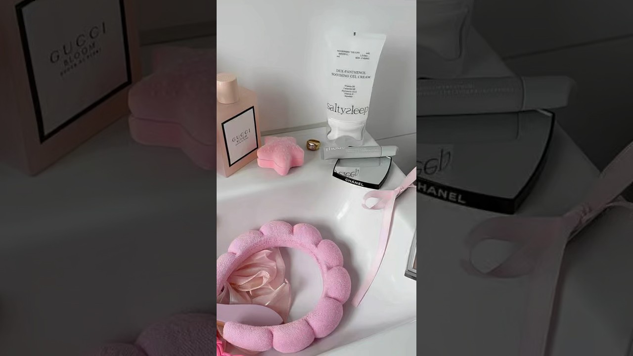 🫧 soft girl bathroom tour #roomtour #pinterestroom#aesthetic #girlhood #room #bathroom #inspo #fyp