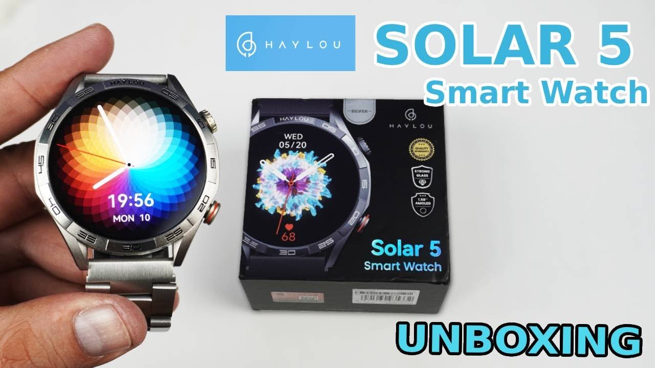 HAYLOU Solar 5 | UNBOXING y Configuración del reloj inteligente BARATO más premium