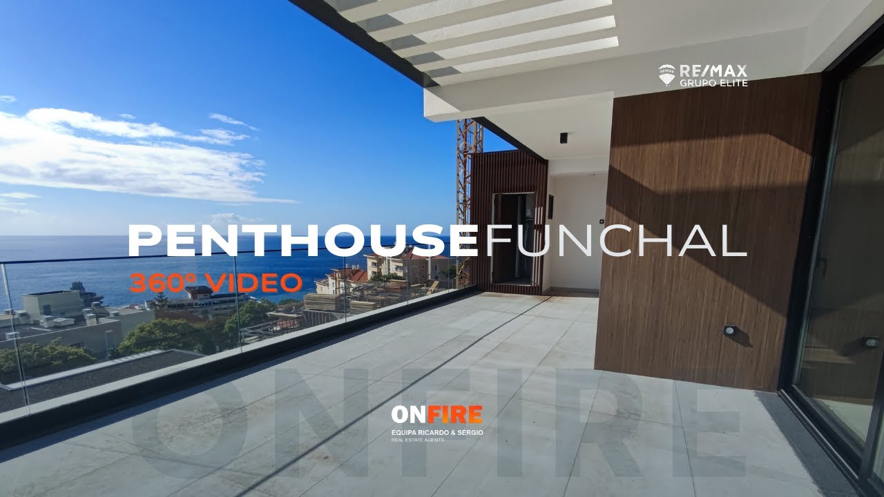 Take a 360º Video Tour of This Gorgeous 4-Bedroom Penthouse in Funchal – Incredible Sea Views Await!