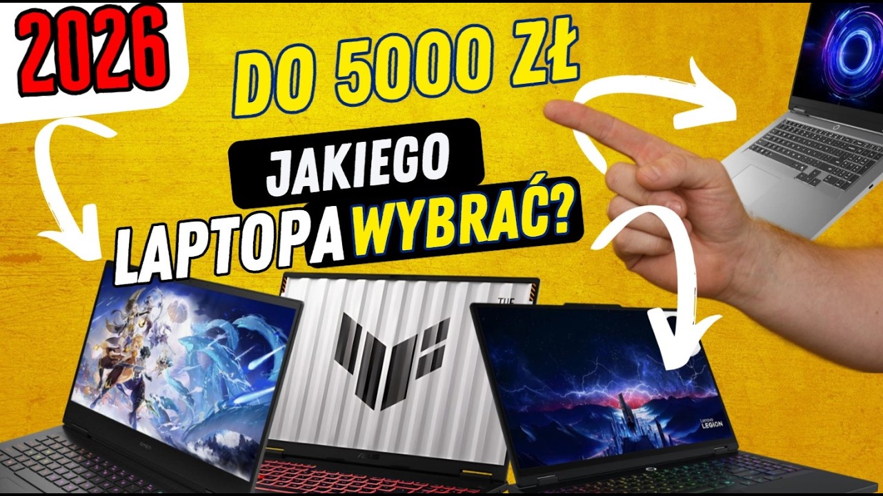 Najgorsze i Najlepsze Laptopy Do Gier (i nie tylko) do około 5000 zł - RANKING 2026