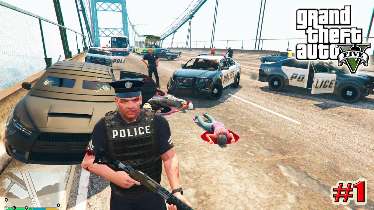 GTA 5 ЖИЗНЬ В ПОЛИЦИИ (LSPDFR MOD) 1 серия