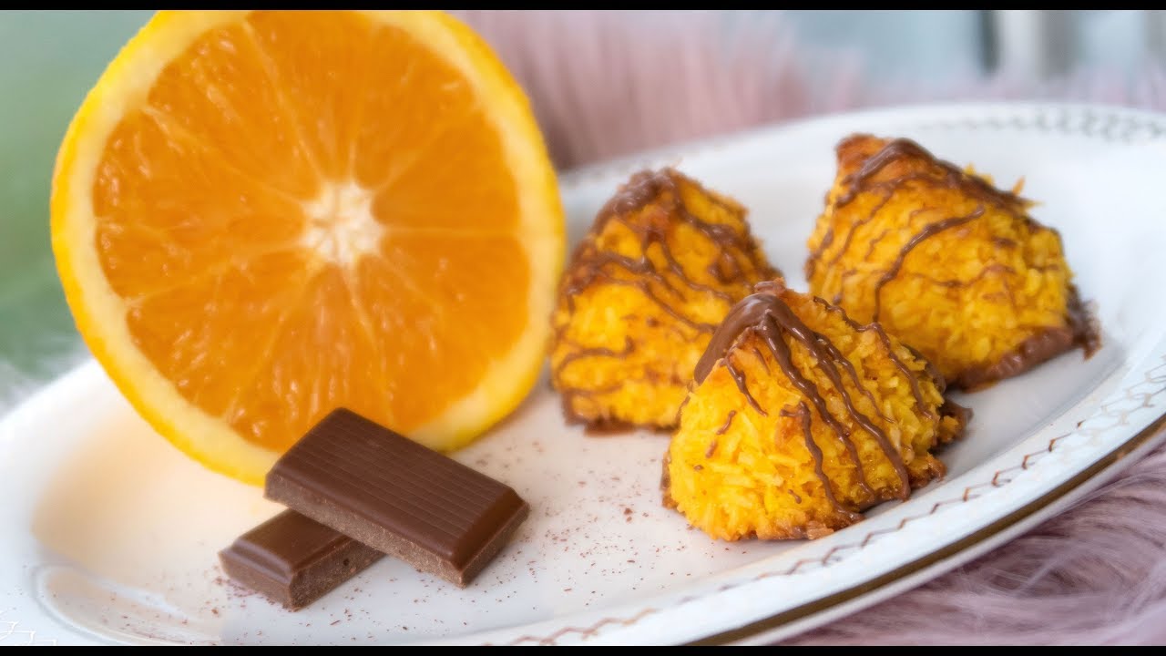 Kokostoppar med saffran och apelsin