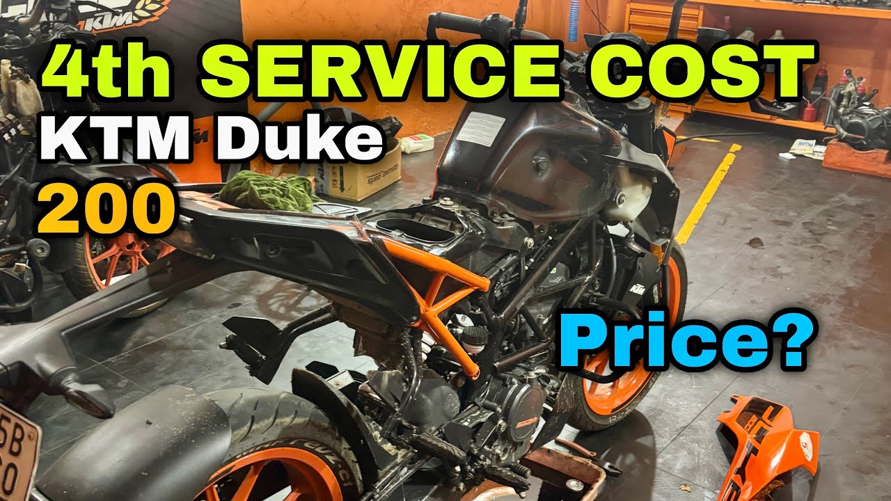 KTM Duke 200 4th Service Cost || Duke 200 Service Cost || Duke 4th Service Cost ? 