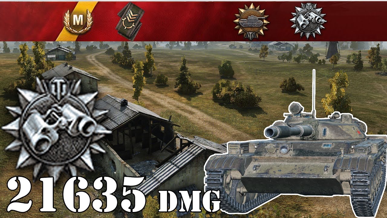 World of Tanks / T-100 LT .. 21635 Spot Dmg