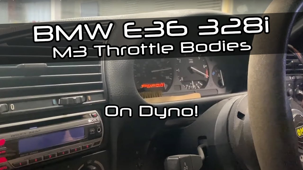 E36 328i, M3 ITB Throttle Bodies, cams, 282hp on dyno at DervTech Tuning